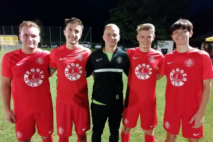 Nico Polach, Tom Lemmerer, Julian Pachler, David Schweiger und Simon Hörmann