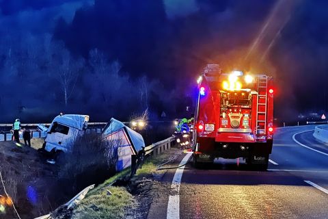 LKW-Unfall auf der A9 Pyhrn Autobahn