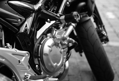 Schwerer Motorrad Unfall