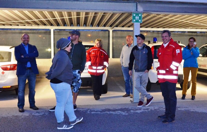 Räumungsübung beim Roten Kreuz