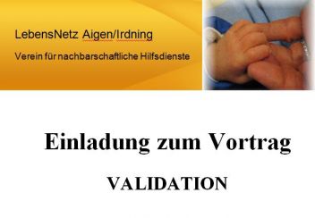Einladung zum Vortrag VALIDATION