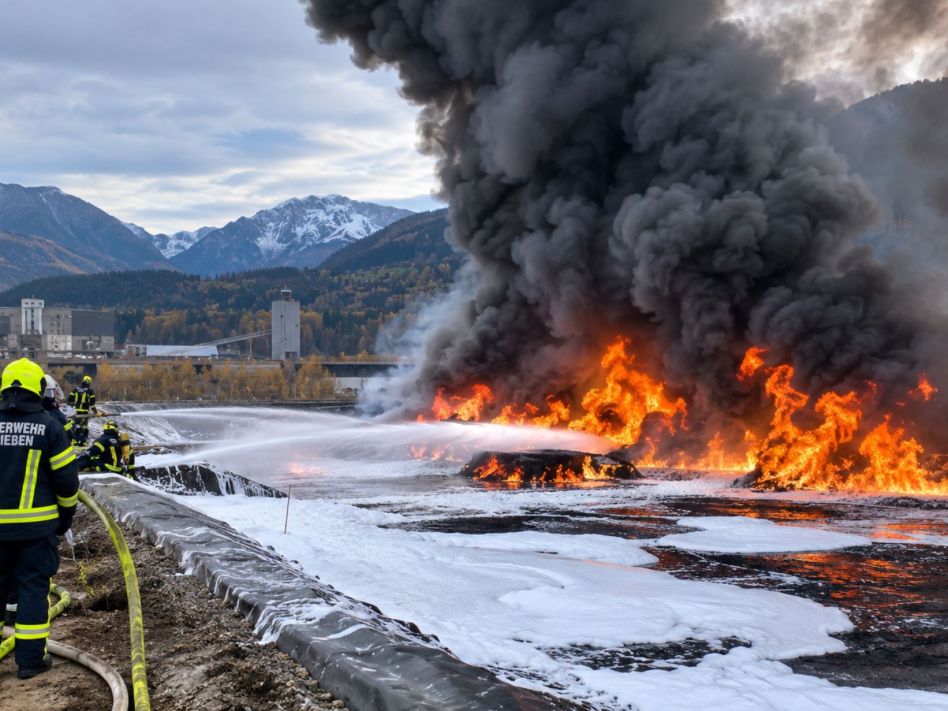 Sieben Feuerwehren kämpfen gegen Flammen