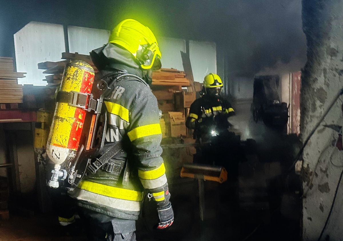 Brand einer Halle bei Rottenmann