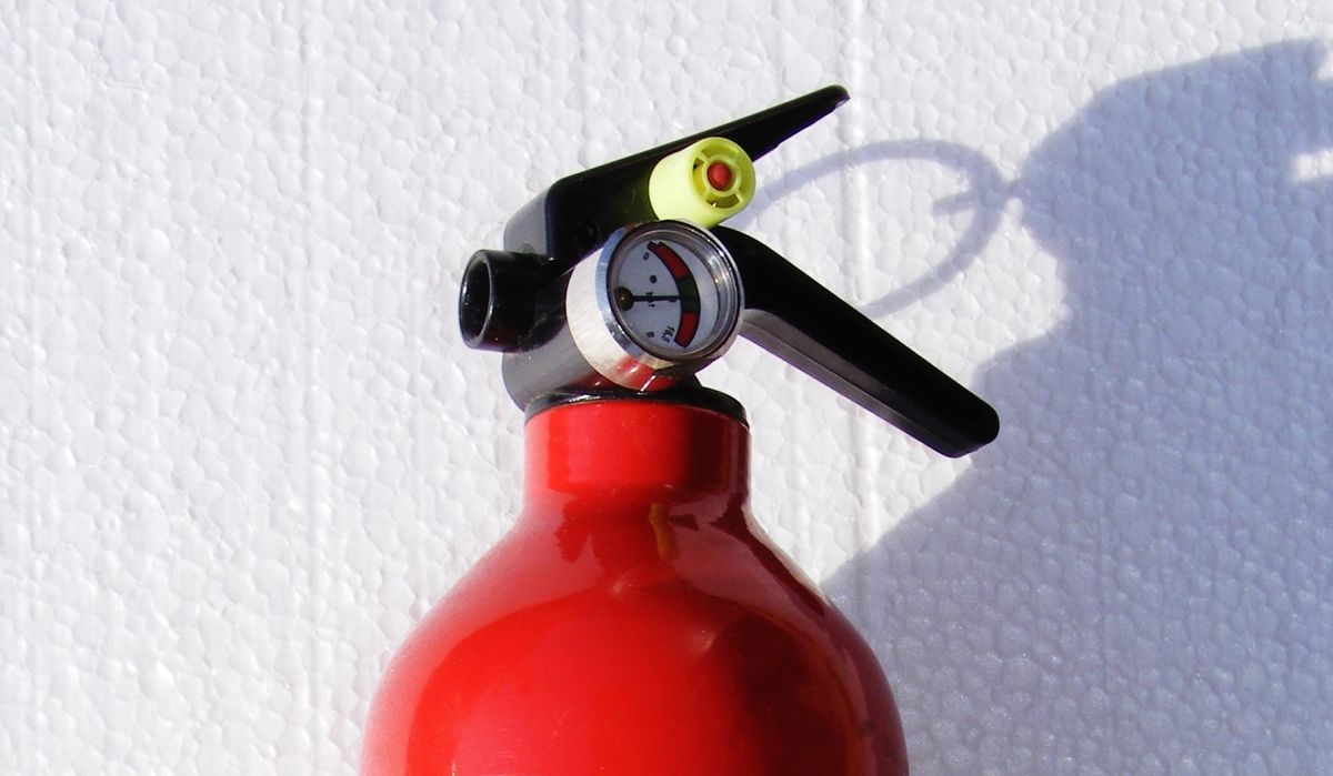 Gewächshaus in Brand geraten