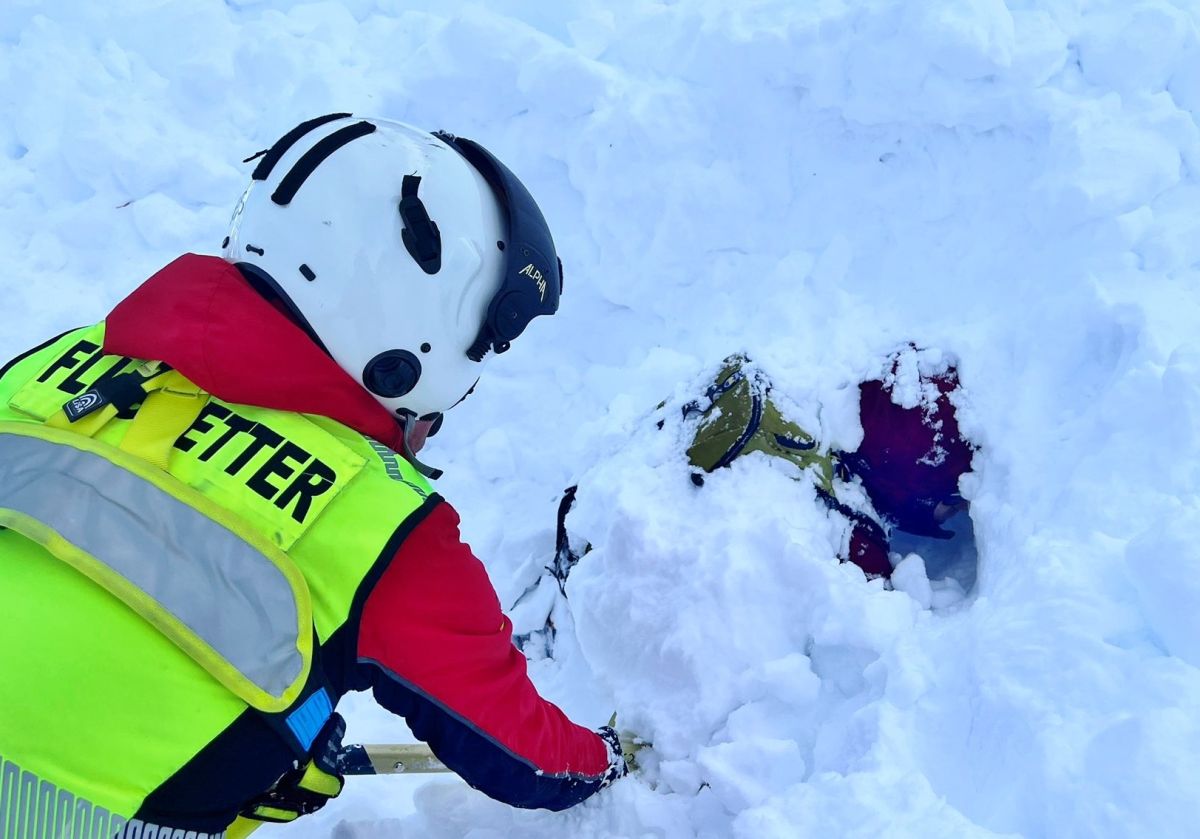 Skitourengeher war 1,5 Meter verschüttet