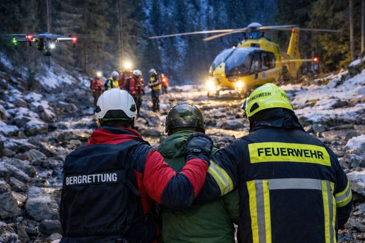 Verirrter Rodler nach Stunden gerettet
