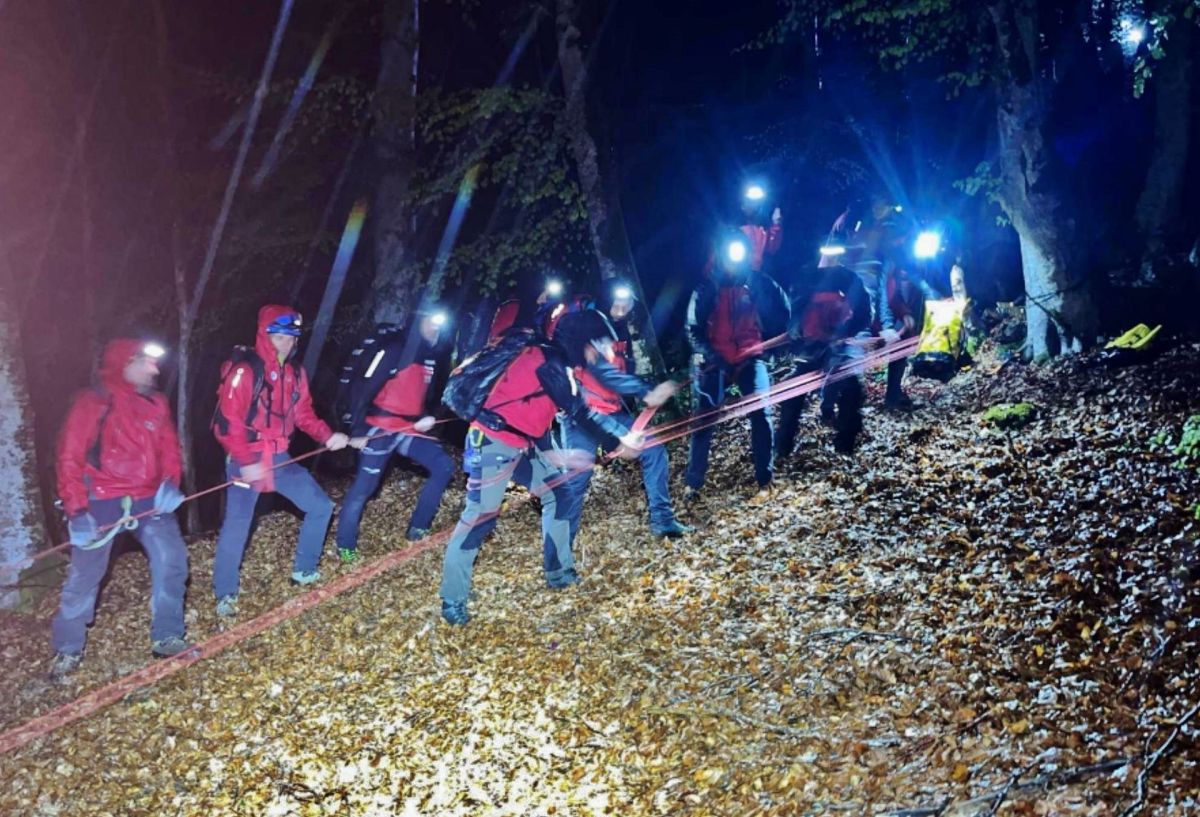 Spektakuläre Nacht-Rettung am Tressenstein