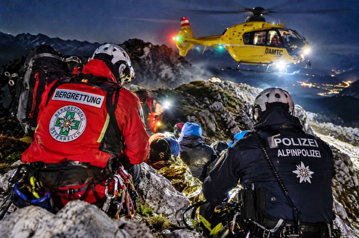 Dramatische Nacht für Alpin-Polizei und Bergrettungg
