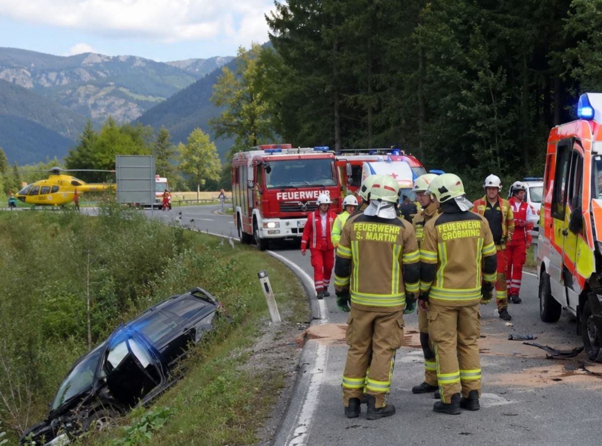 Fünf Verletzte bei Kollision mit Rettungsfahrzeug