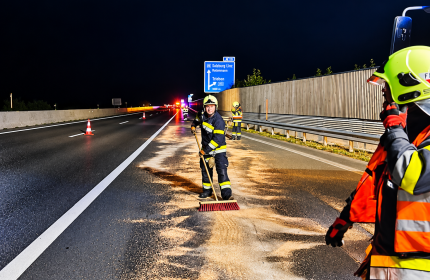 Auffahrunfall auf der A9 bei Trieben