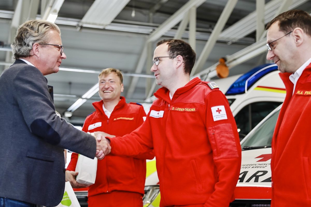 Landeshauptmann überreichte steirisches Frühstück