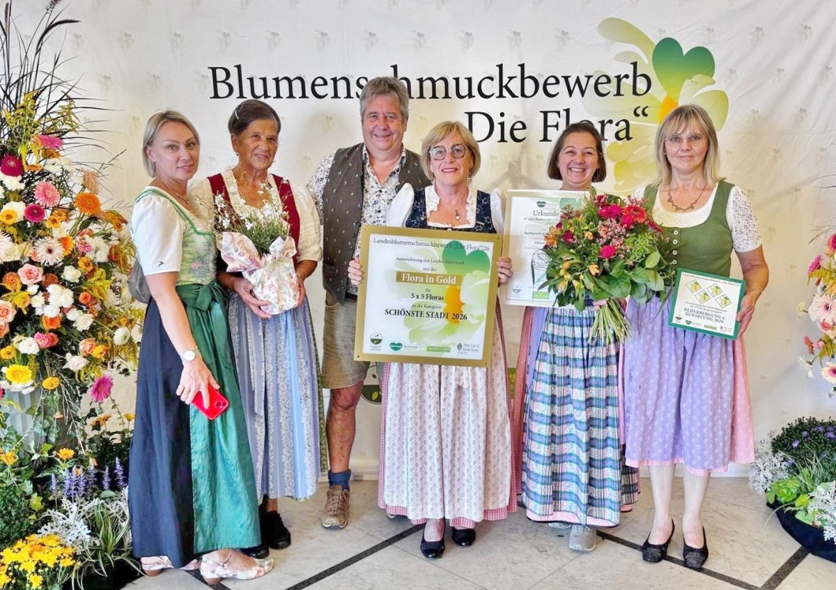 Fünf Floras beim steirischen Blumenbewerb